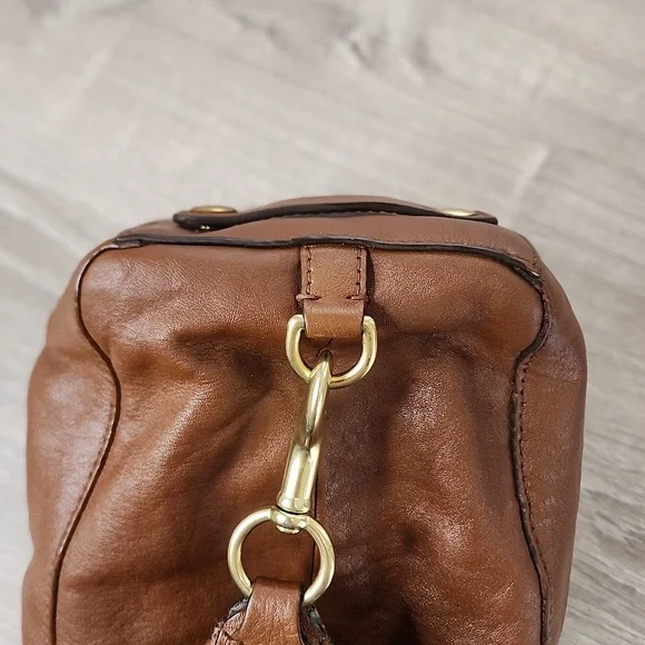 COACH Ashley Madison English Tan Convertible Leather Satchel - Picture 10 of 14